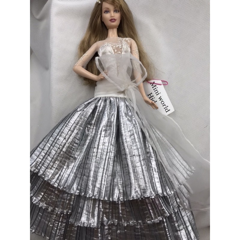 Váy dạ hội cho búp bê Barbie chính hãng mã A