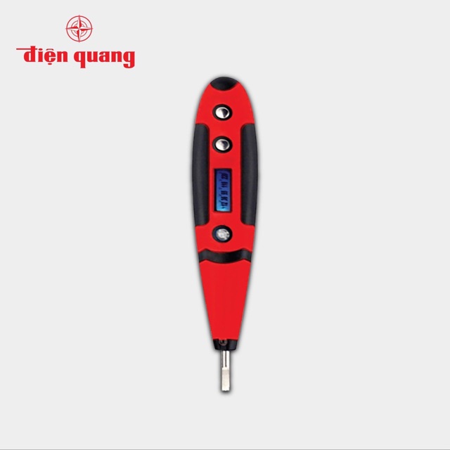 Bút thử điện Điện Quang ĐQ ETP01 RB (hiển thị LCD, đỏ đen) - hàng chính hãng, có sẵn