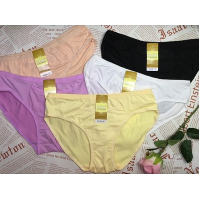 Quần lót nữ cotton có túi tiện dụng size lớn 60=&gt;75kg MS843 (set 10 cái)