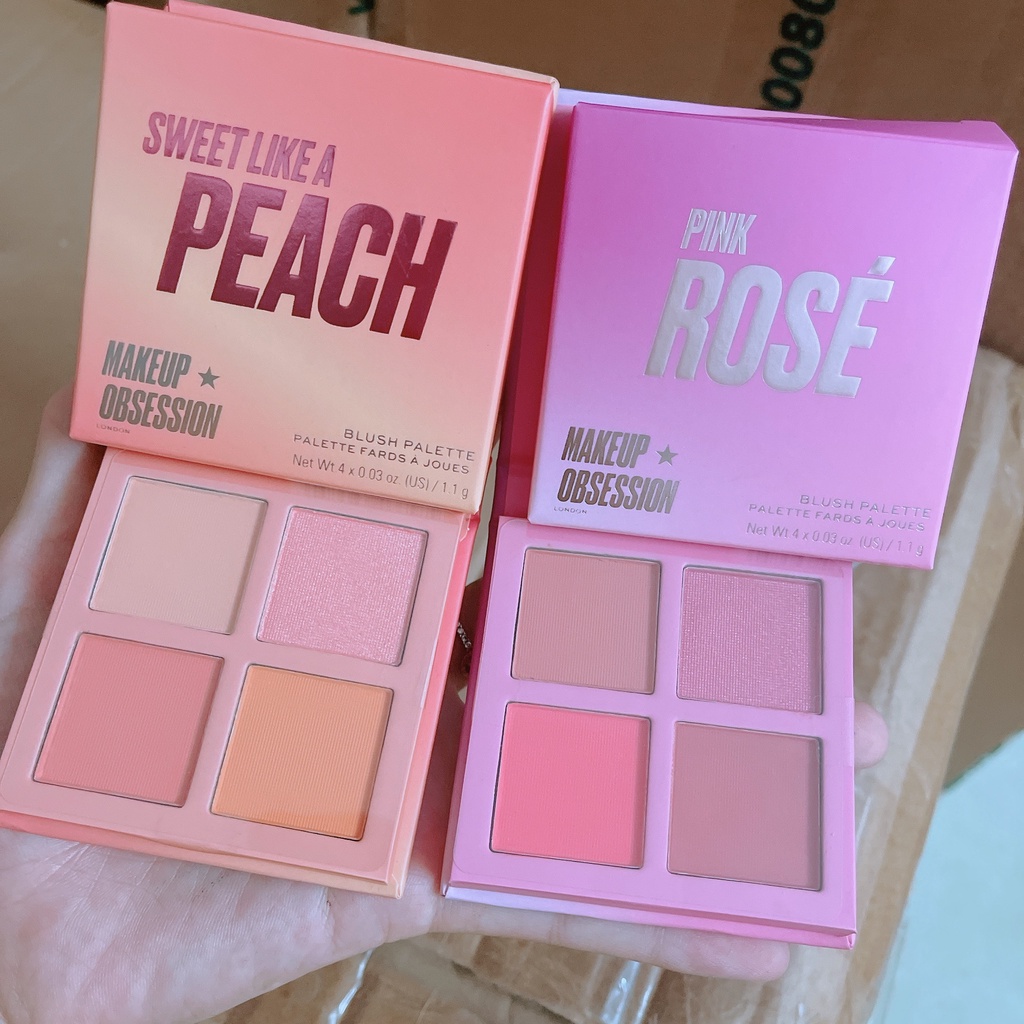 Bảng Má 4 ô Revolution Blush Palette Makeup Obsession Sweet Like A Peach 1.1g [Chính Hãng]
