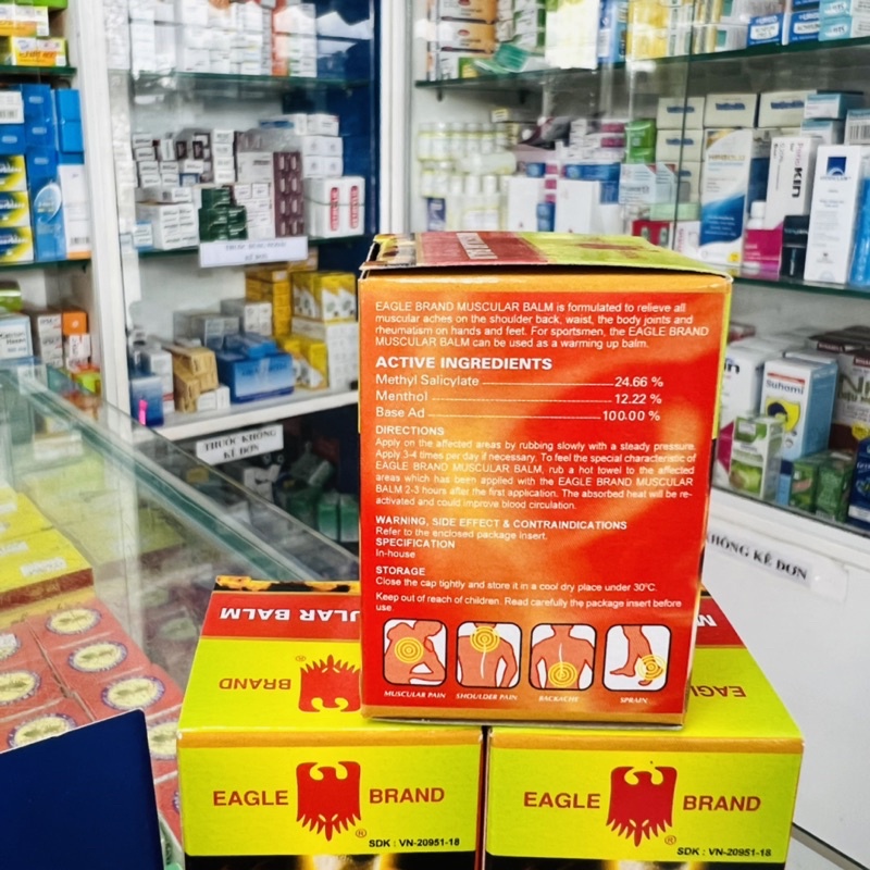 ✅ [Chính Hãng] Cao xoa bóp cơ bắp con ó 20 gram ( Eagle brand )