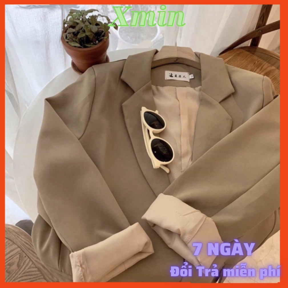 Áo vest nữ 2 lớp - Áo blazer trơn/kẻ tông màu lạ (hàng sẵn) xmin | BigBuy360 - bigbuy360.vn