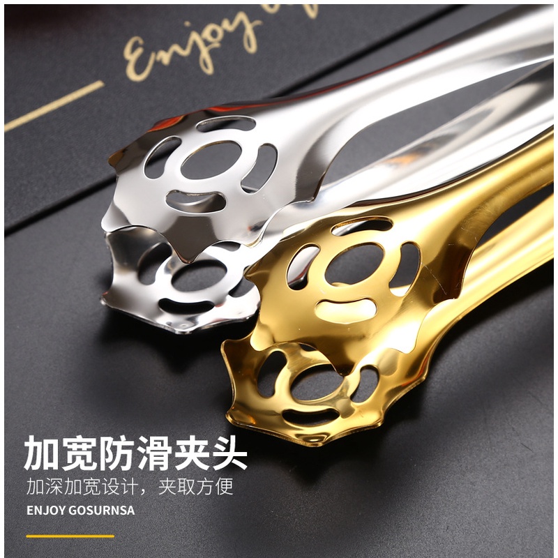 Kẹp Gắp Thức Ăn Bằng Thép Không Gỉ 304