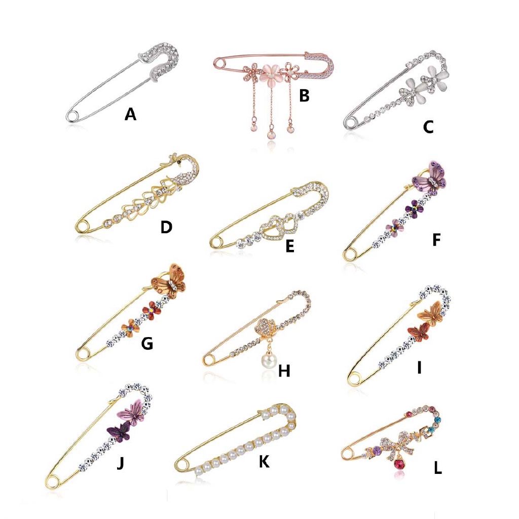 Trâm Cài Áo Hình Cánh Bướm Đính Đá Nhân Tạo Sang Trọng