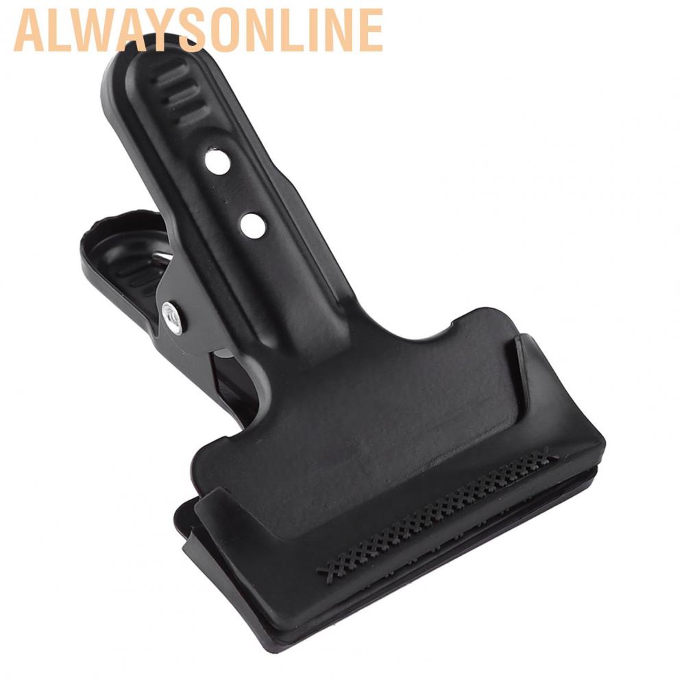 Alwaysonline Padded With Rubber Bumpers Spring Clamp Metal Backdrop Clip Well-Constructed for Muslin / Paper