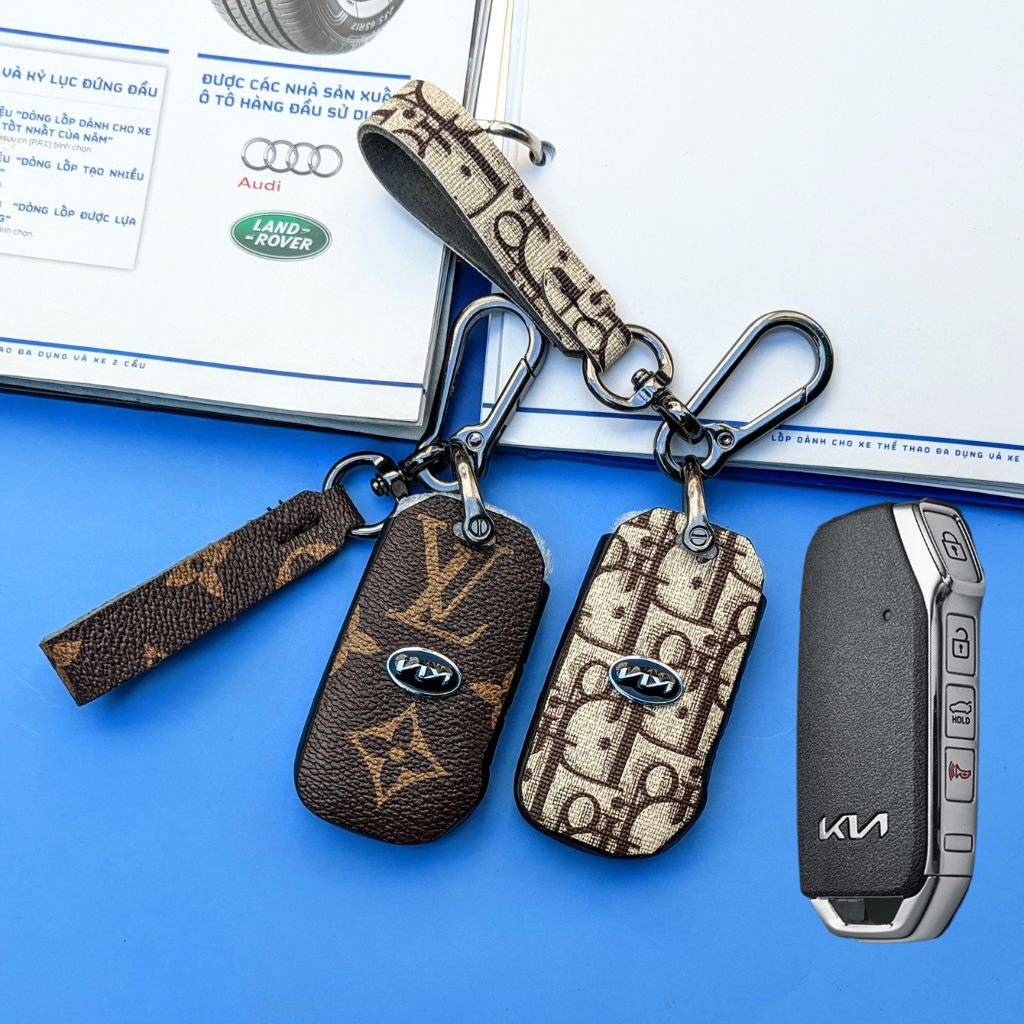 Bao da chìa khoá Kia K3,K5,Cerato Sorento,Bao da chìa khoá cerato ,Bao da chìa khoá kia k5 4 nút bấm (KC4)