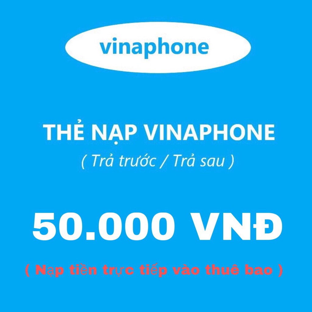 Nạp thẻ cào VinaPhone 50.000 đ