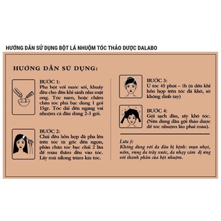 THẢO DƯỢC NHUỘM TÓC DALABO