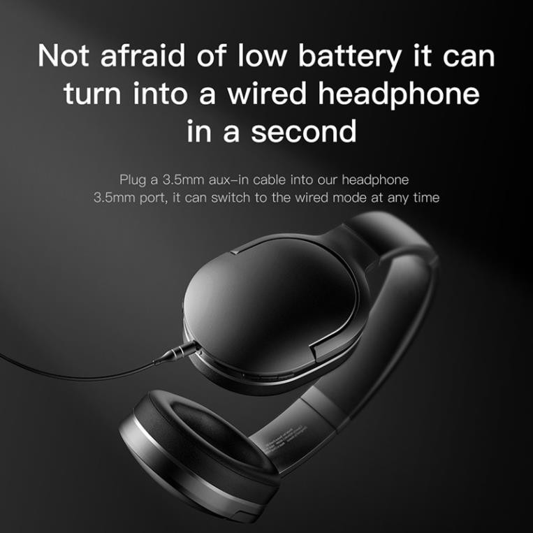 Tai Nghe Không Dây Bluetooth Baseus D02 Pro Bluetooth 5.0 Âm Lập Thể HIFI Xếp Gọn Phong Cách Thể Thao