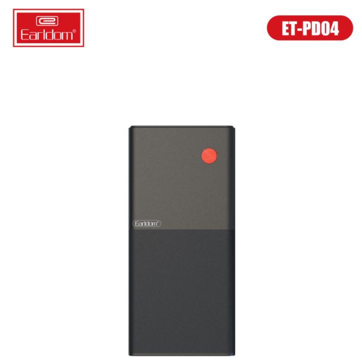 Sạc Dự Phòng 10.000 mah Earldom PD-04 Sạc Nhanh Vỏ Nhựa Cứng Cáp Cách Nhiệt Chống Bám Bẩn