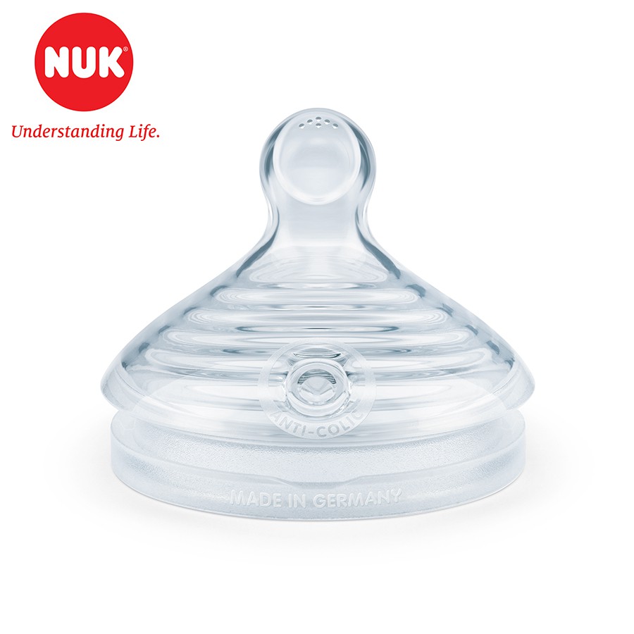 Bộ 2 núm ti NUK Silicone Nature Sense