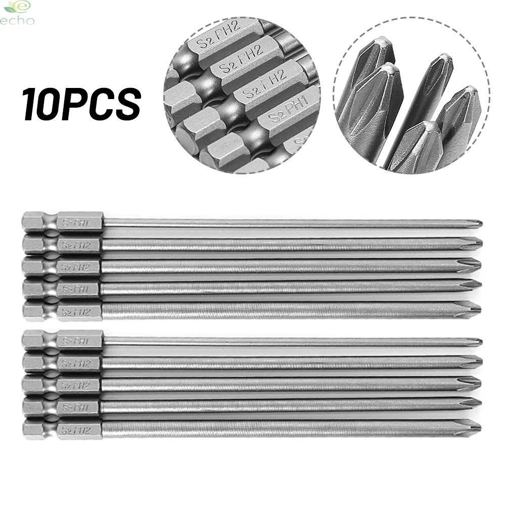 Bộ 10 Tuốc Nơ Vít Đầu Chéo Dài 1 / 4 '' 150mm Ph1 S2