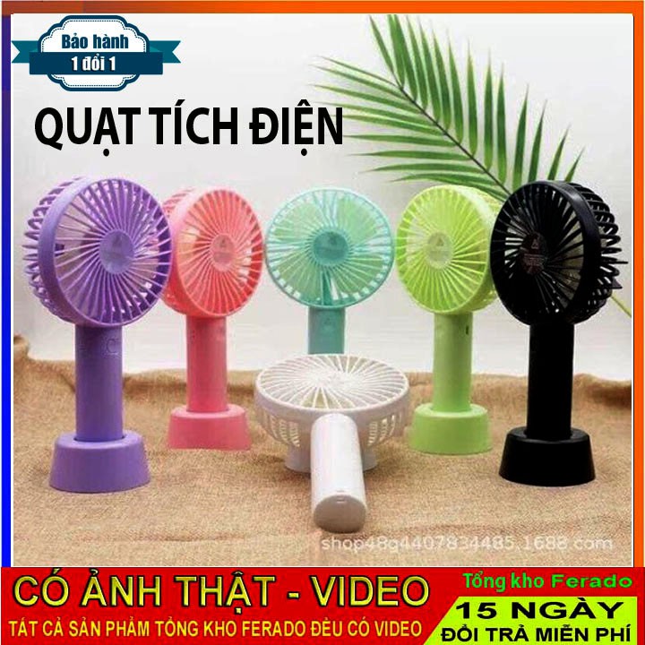 Quạt mini pin sạc cầm tay 3 chế độ [MẪU MỚI 2021]