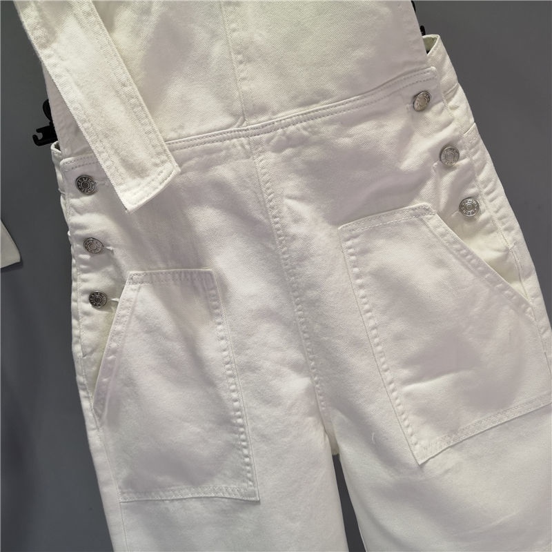 Jiashucheng Quần Yếm Denim Ngắn Không Đối Xứng Kiểu Mới Mùa Hè Châu Âu Độc Đáo Cho Nữ