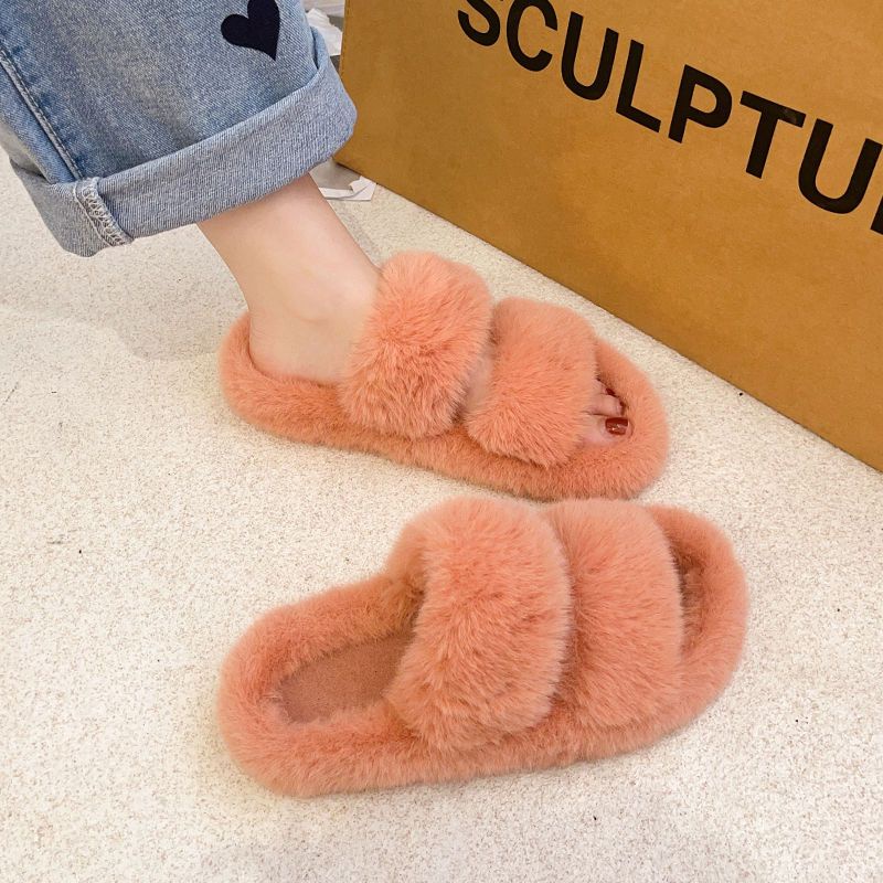 Dép Bông Dày Thời Trang Thu Đông 2022 Phong Cách Mới Cho Nữ