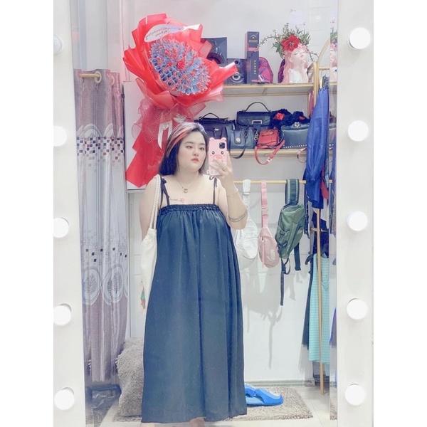 đầm 2 dây bigsize.60-100kg