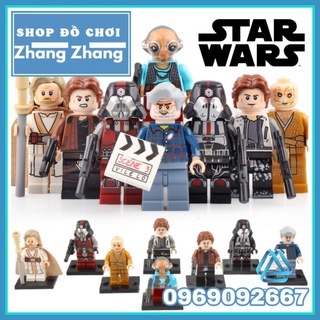 Xếp hình mô hình Star Wars gồm Sith Trooper - Han Solo - Luke Skywalker - Snoke - George Lucas Minifigures WM6039