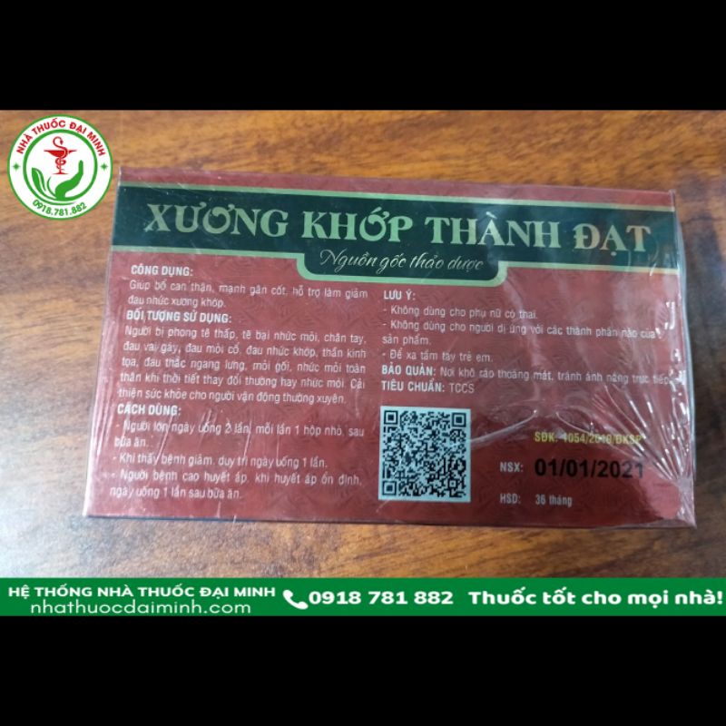Xương Khớp Thành Đạt - Hộp 20 Viên Hoàn
