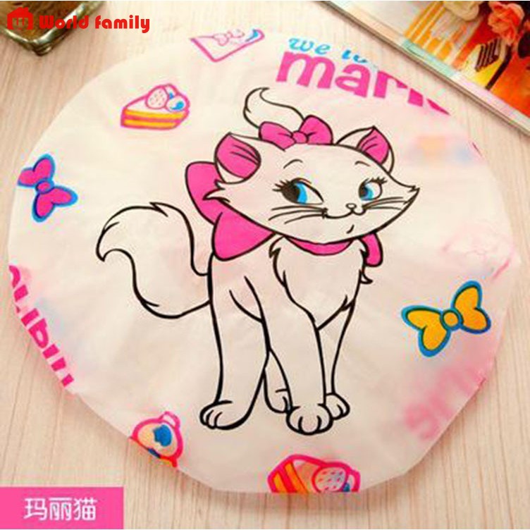 Tắm Trùm Đầu Mũ Trùm Tóc Chống Thấm Nước Họa Tiết Hoạt Hình
