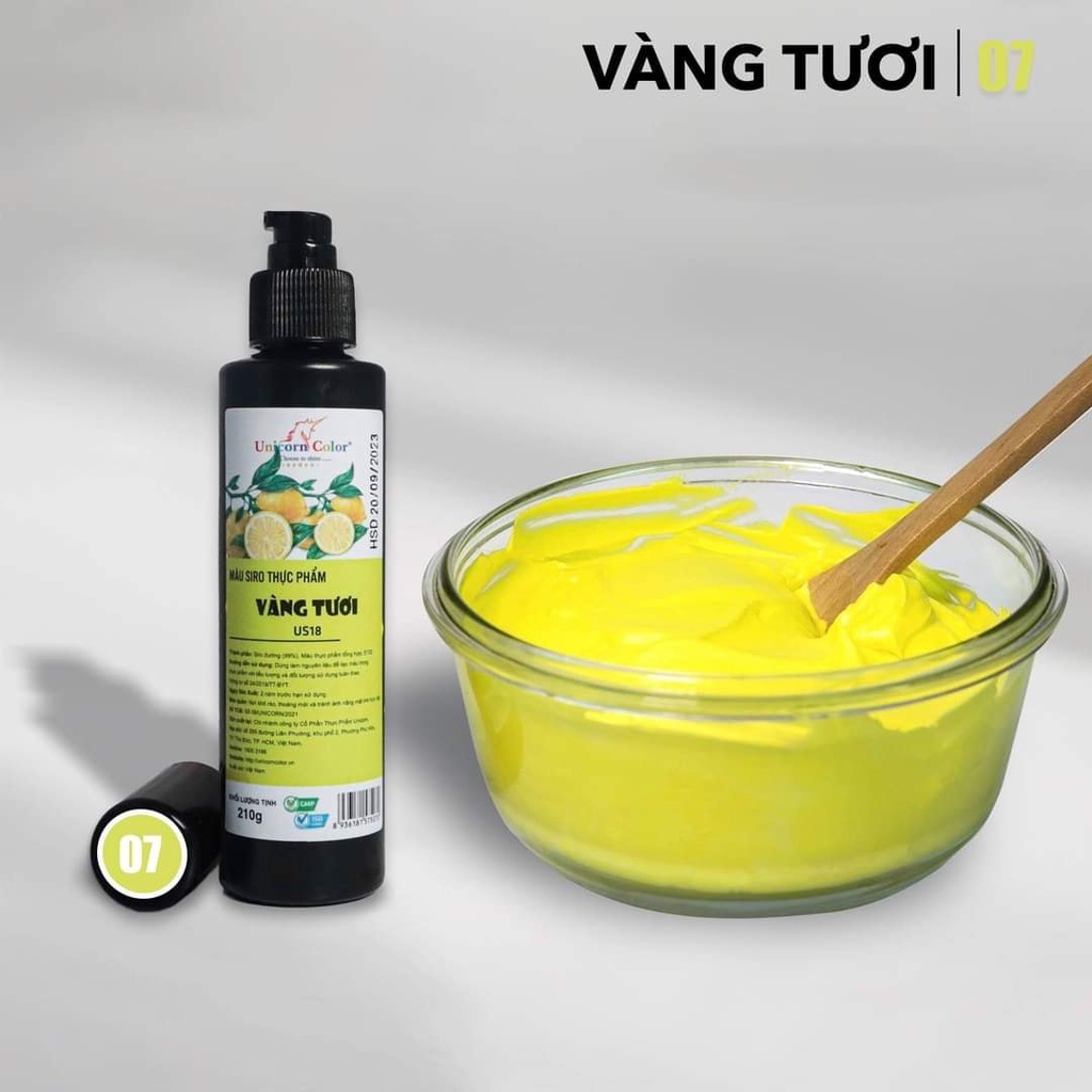 Màu thực phẩm siro Unicorn 210gr