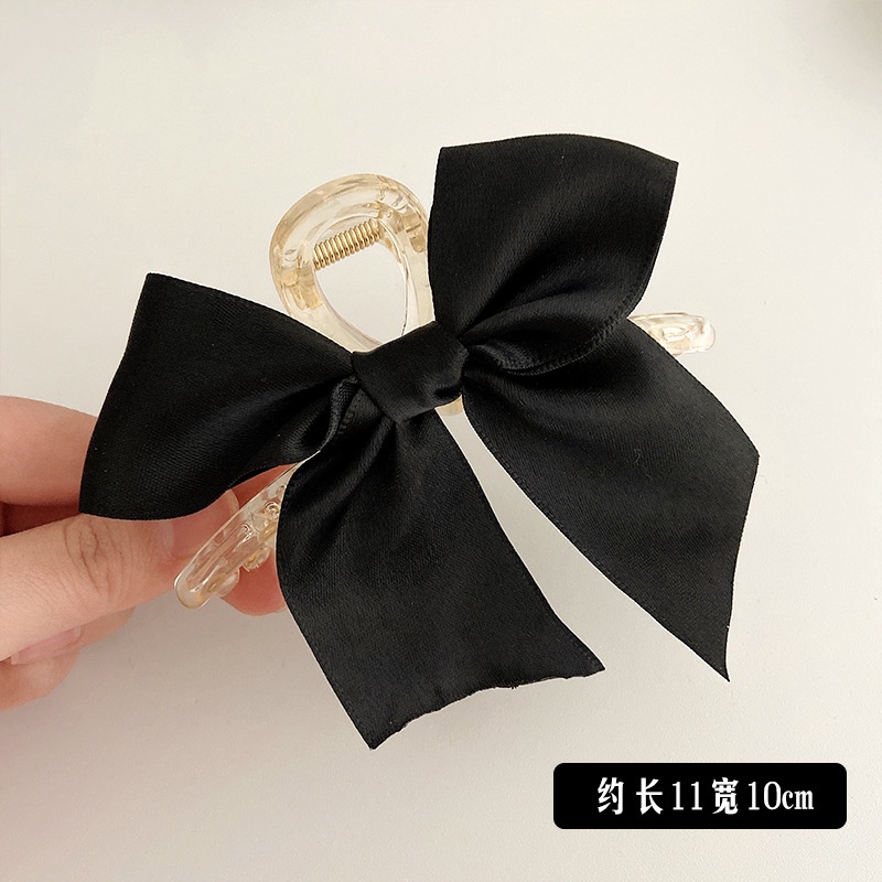 Kẹp Tóc Hình Cá Mập Bằng Nhựa Acrylic Màu Đen Thời Trang Hàn Quốc Cho Nữ