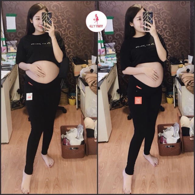 ( 40kg - 85kg ) Quần Legging Bầu , Bigsize Sau Sinh Dáng Dài Mặc Thoải Mái Suốt Thai Kì &amp; Sau Sinh Thiết Kế Cao Cấp