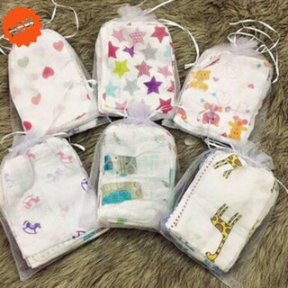 Túi 10 khăn sữa aden sợi tre cao cấp cho trẻ sơ sinh đồ sơ sinh