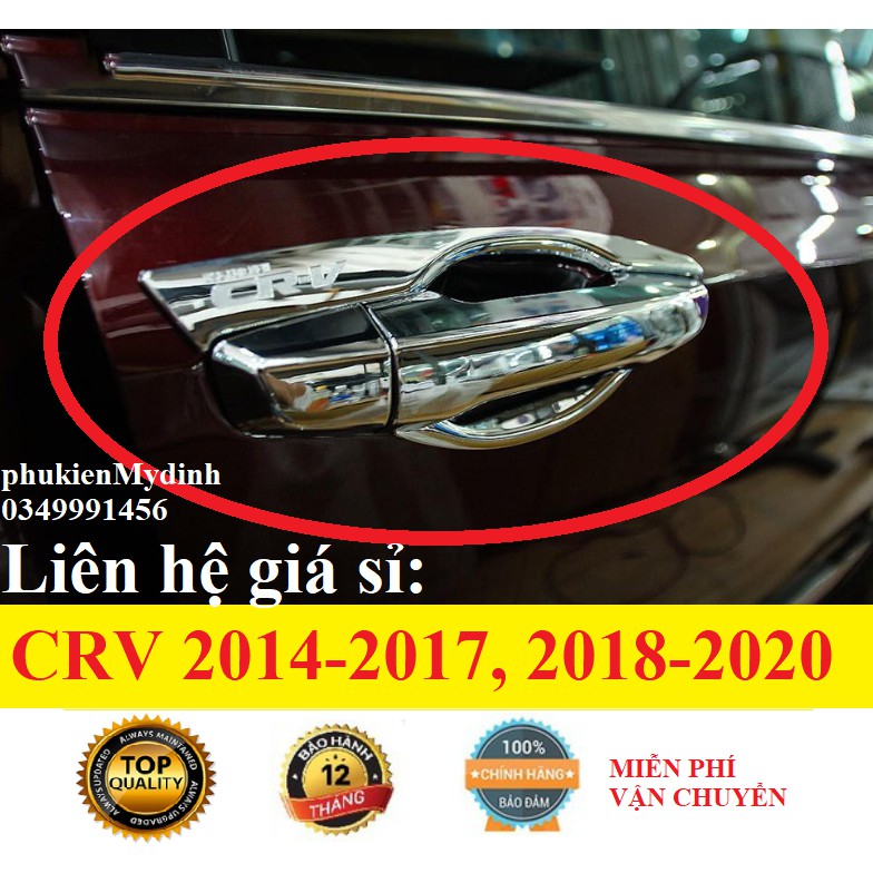 Ốp tay nắm honda crv + hõm 2014-2017, 2018-2020