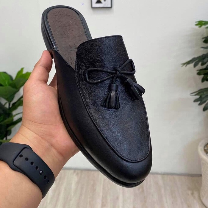 Giày sục công sở nam ERMAND da bò thật bảo hành 1 năm kiểu dáng sành điệu - Mã T26