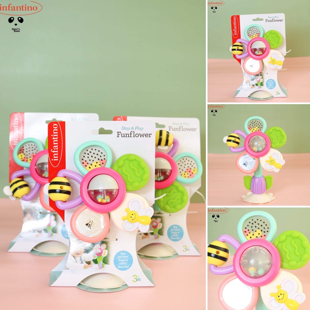 Đồ Chơi Hỗ Trợ Khám Phá Giác Quan Hình Hoa INFANTNO FunFlower Với Chất Liệu An Toàn Cho Bé