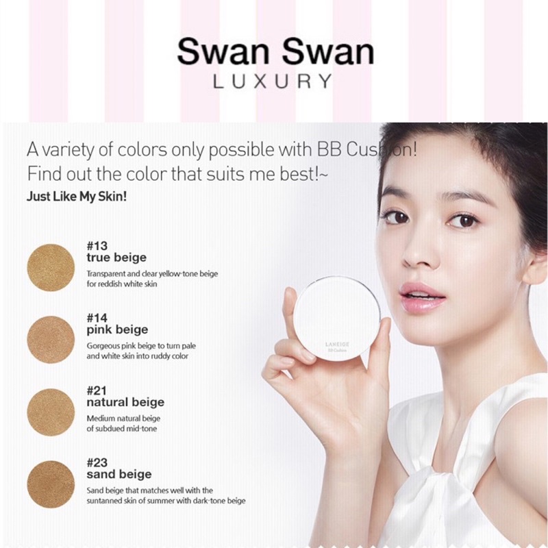 Kem Nền Cushion Trắng Da Laneige BB Chống Nắng SPF50