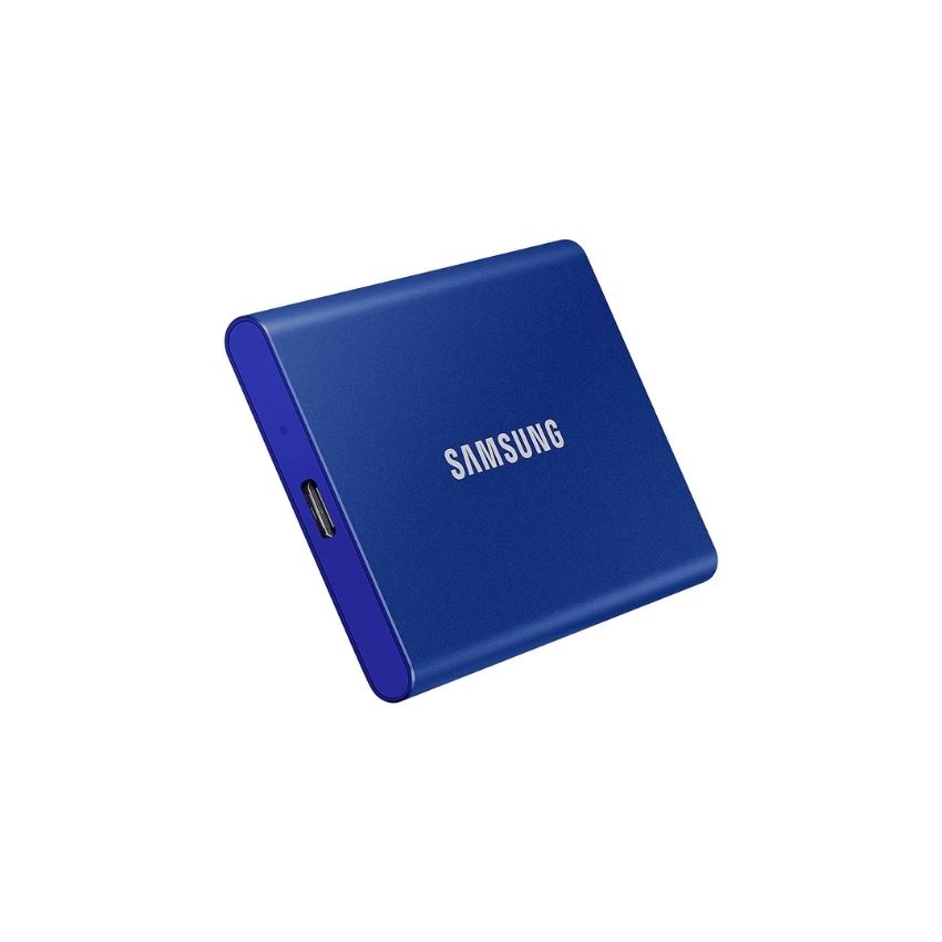 Ổ Cứng Di Động SSD Samsung T7 Portable 500GB 2.5 inch USB 3.2 Xanh (Đọc 1050MB/s - Ghi 1000MB/s)-(MU-PC500H/WW)