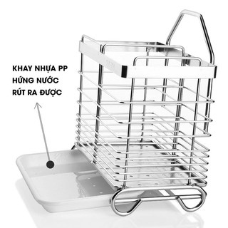 Ống đũa đôi dán tường inox 304 [Miếng dán công nghệ Nano]