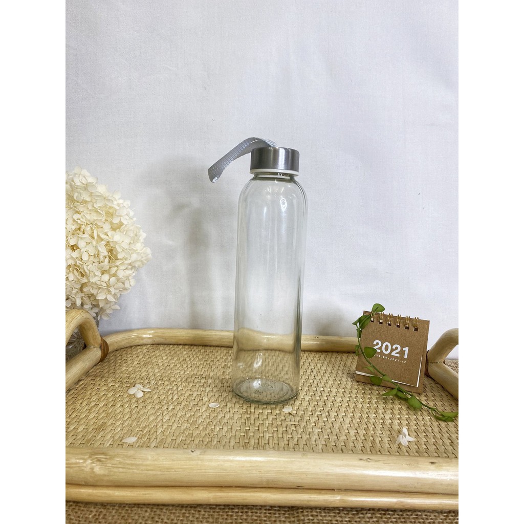 [Mua 10 Chai Tặng 1 Chai] Chai Thủy Tinh Có Dây Xách Nắp Nhôm 500ML | BigBuy360 - bigbuy360.vn