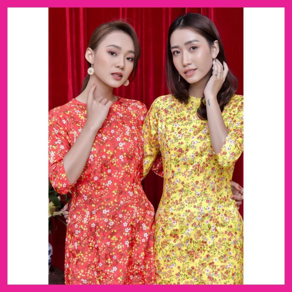 Áo Dài Nữ, Áo Dài Hoa Nhí May Sẳn Chất Gấm Cao Cấp, Hàng Thiết Kế, Form Dáng Chuẩn Giúp Tôn Lên Vẻ Đẹp Của Phái Đẹp. | BigBuy360 - bigbuy360.vn