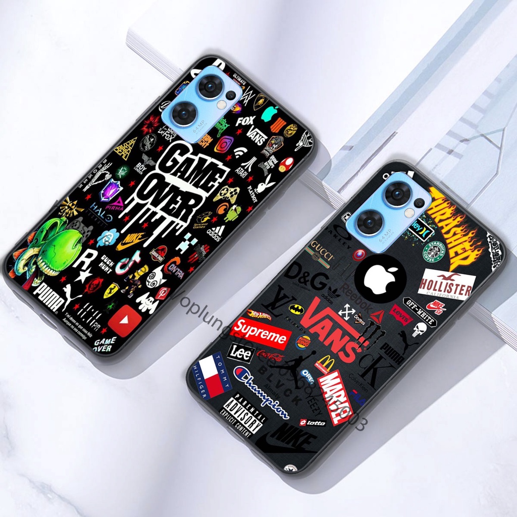 Ốp lưng oppo ReNo 7 / ReNo 7 5G / ReNo 7Z in hình thương hiệu thời trang đa sắc cá tính.