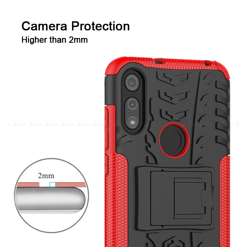 Ốp Điện Thoại Silicon Phối Nhựa Kèm Giá Đỡ Bảo Vệ Cho Motorola Moto G Stylus Power Plus Play Pro