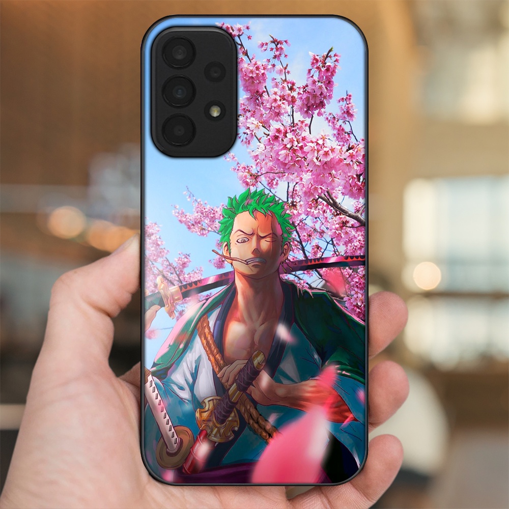 Ốp lưng Samsung A23 viền đen in hình Zoro One Piece