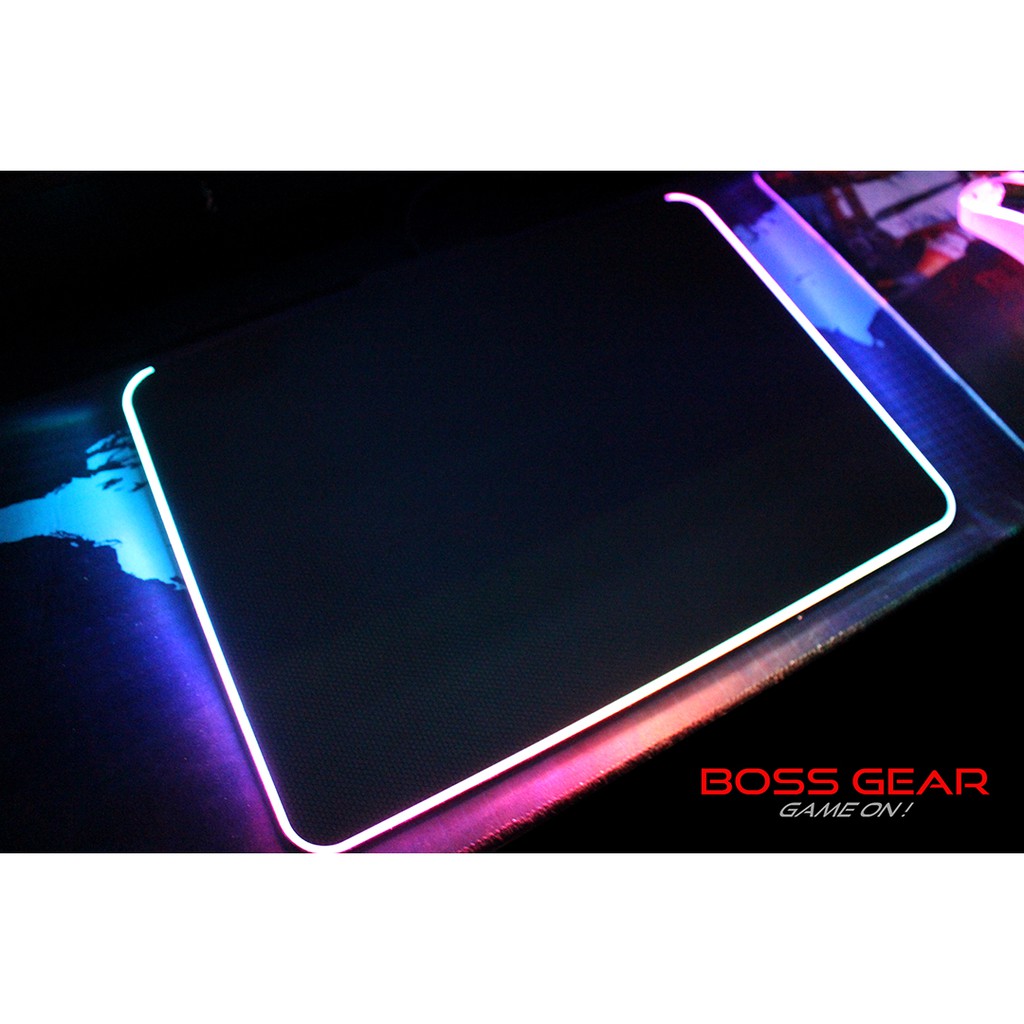 [Mã SKAMSALE03 giảm 10% đơn 200k] Lót Chuột LED BOSSGEAR MOUSEPAD LED V2 ( LED RGB + Phần Mềm Điều Khiển)