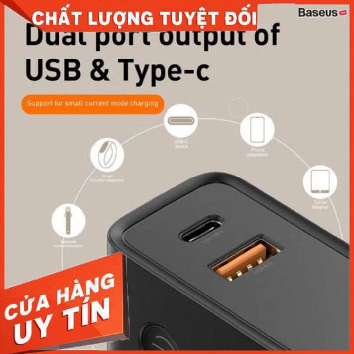 Bộ sạc nhanh tích hợp pin dự phòng Baseus Power Station 2in1 10000mAh PD3.0/ QC3.0