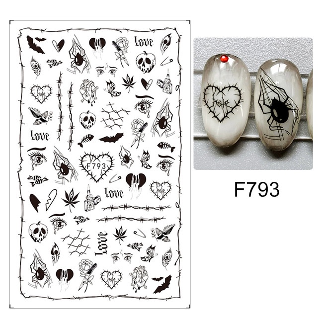 Miếng Dán Móng Nhiều Họa Tiết Phong Cách Halloween