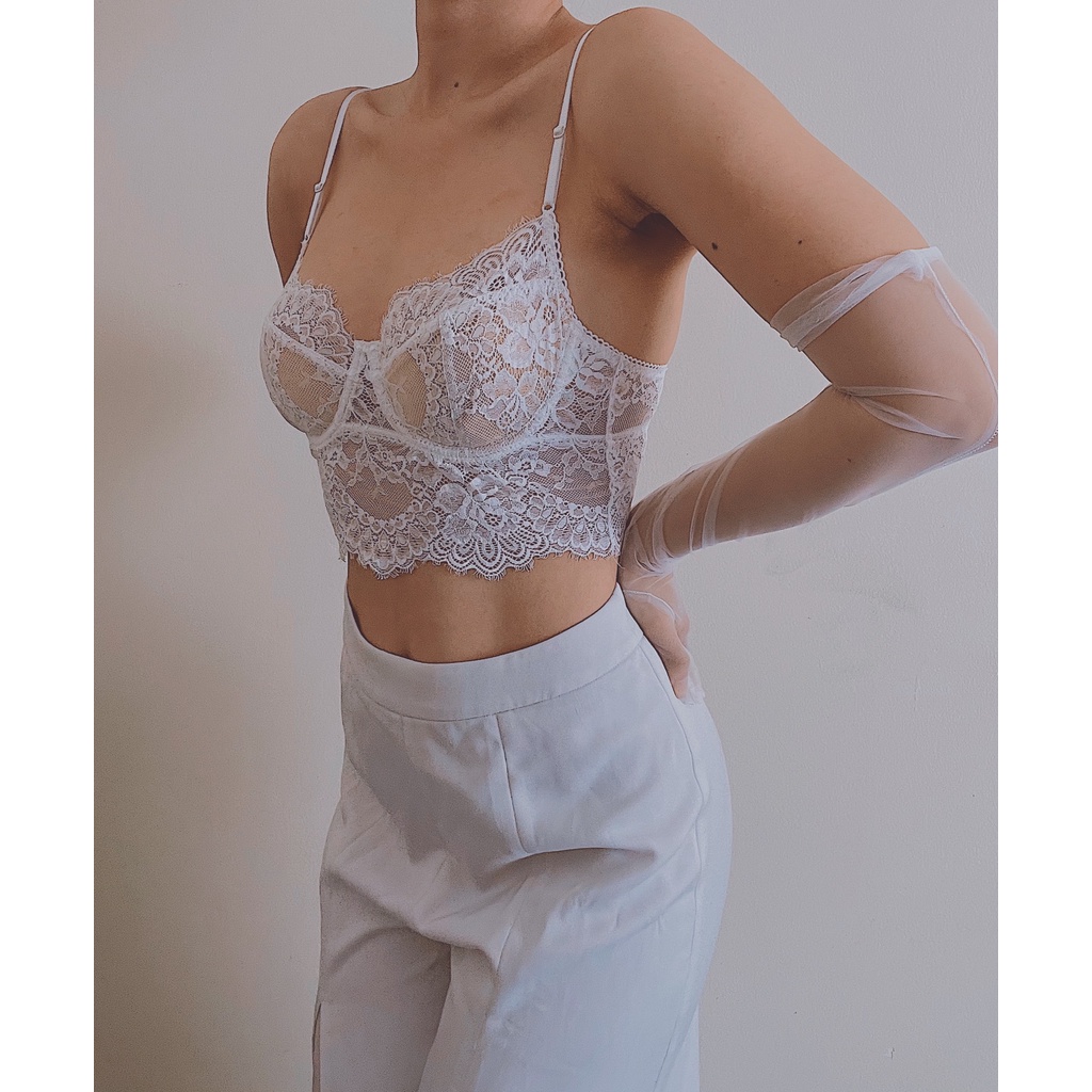 Áo Toplette gọng ren mi mềm mại ôm quả không mút co giãn tốt Cô Kim 7 | BigBuy360 - bigbuy360.vn