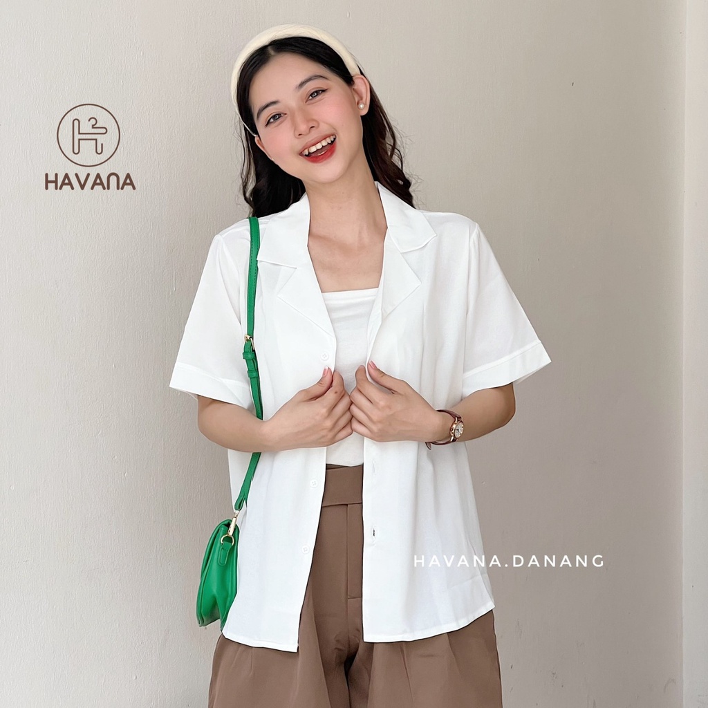 Áo blazer ngắn tay trơn, blazer lụa cộc tay basic phong cách Hàn Quốc | WebRaoVat - webraovat.net.vn