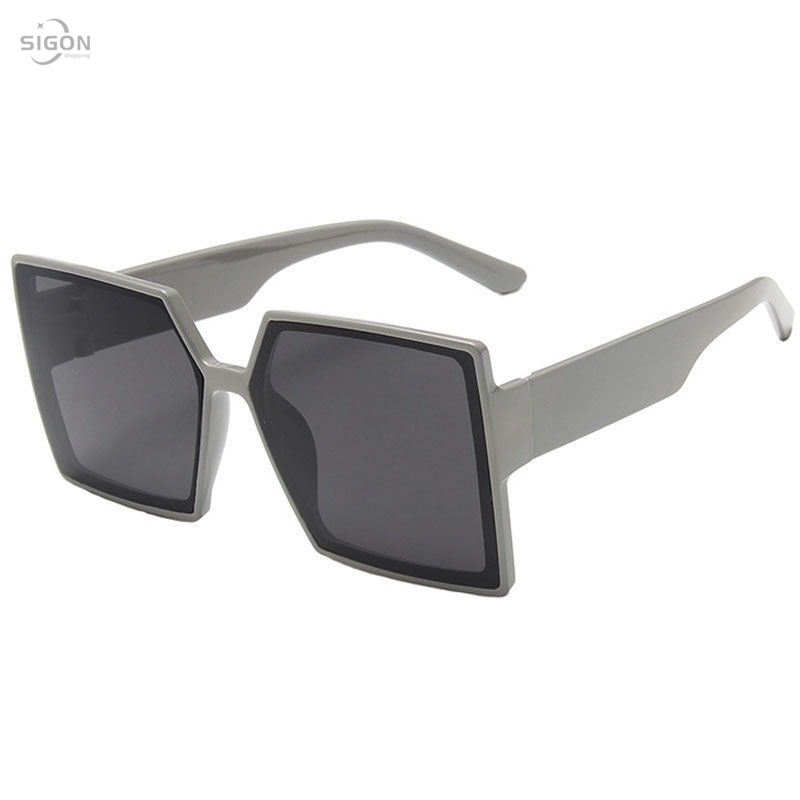 Kính Mát Gọng Vuông Lớn Chống Tia Uv Cho Nữ