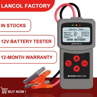 Lancol Micro200Pro 12V Pin Ô Tô Công Cụ Chẩn Đoán Kiểm Tra CCA Cho Kiểm Tra Xếp Hạng Và Sạc 40-2000CCA Còn Hàng