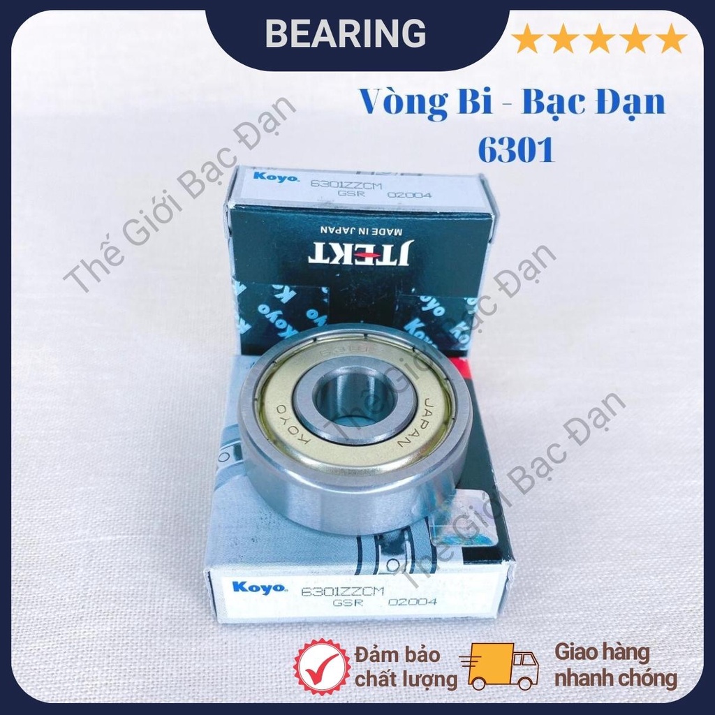 Vòng bi bạc đạn 6300,6301,6302,6303,6304 ZZCM KOYO -chất lượng cao -Thế Giới Bạc Đạn