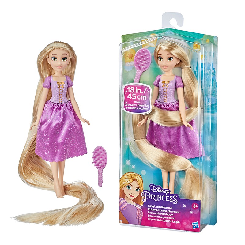 Đồ Chơi Búp Bê Mattel Công chúa Rapunzel với mái tóc dài 45cm F1057