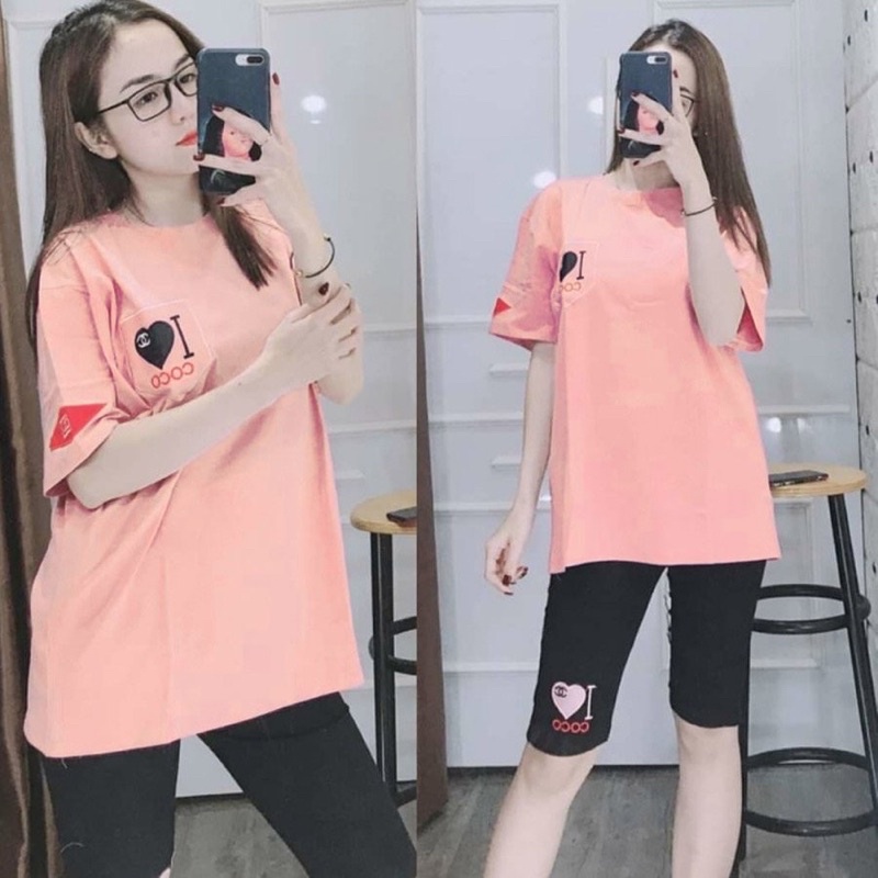 [KÈM ẢNH VIDEO THẬT][CÓ BIGSIZE TỚI 85KG] Set đồ thun, đồ bộ thun cotton mặc nhà chất co giãn 4 chiều dễ thương