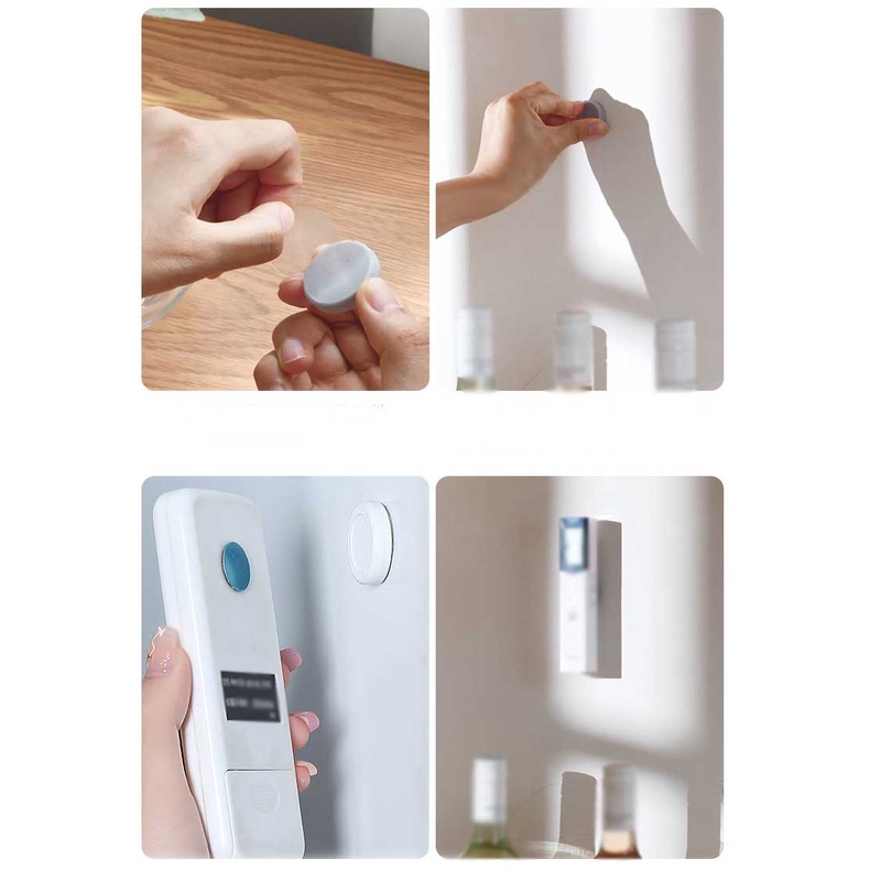1 Bộ Móc Nam Châm Gắn Tường Chống Mất Cho Tủ Lạnh / Điều Khiển Từ Xa