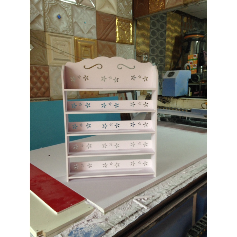 Kệ Sơn làm Nail  5 tầng Hoa Mai